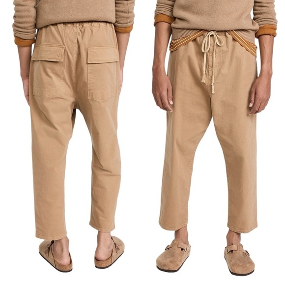 NILI LOTAN Walker Drawstring Pants in Tan - Picture 1 of 10